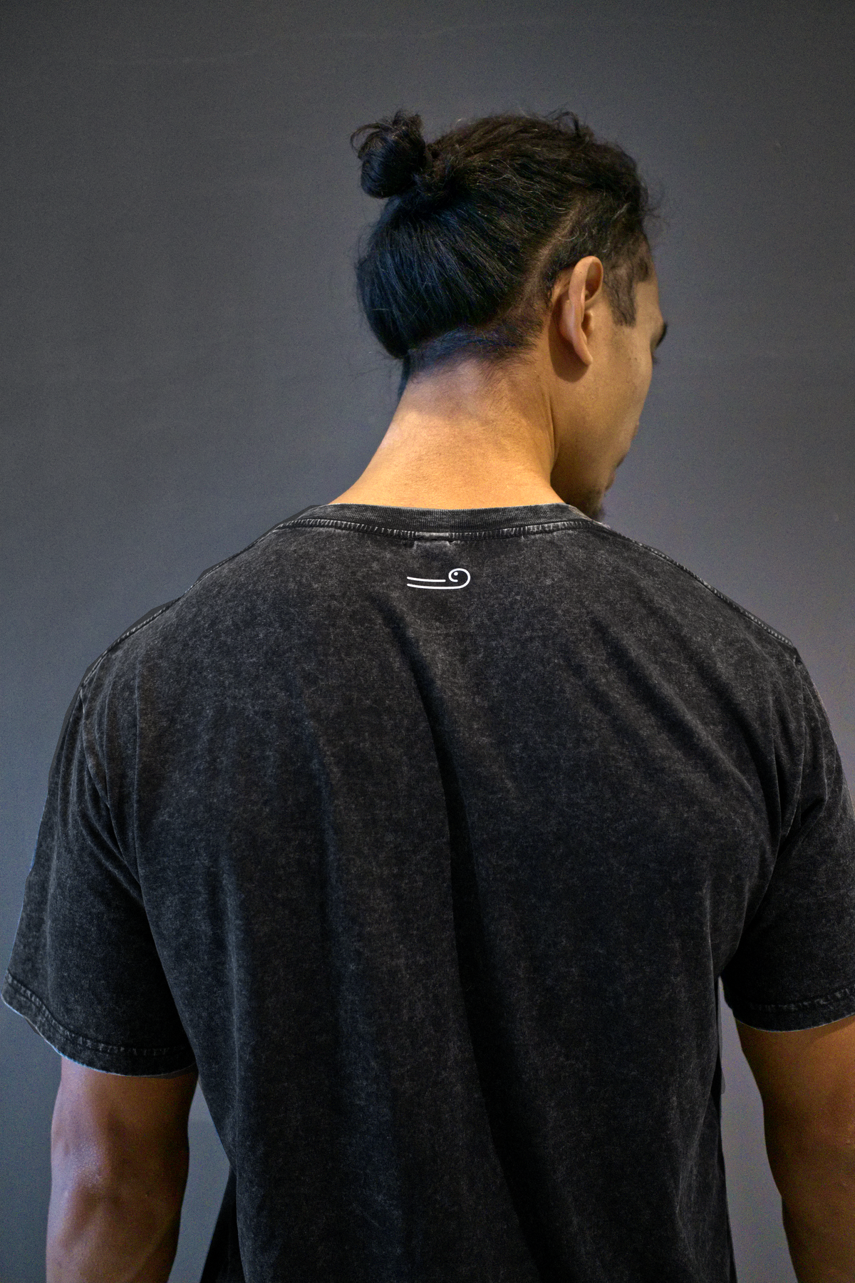 Discipline Acid Wash Black Tee